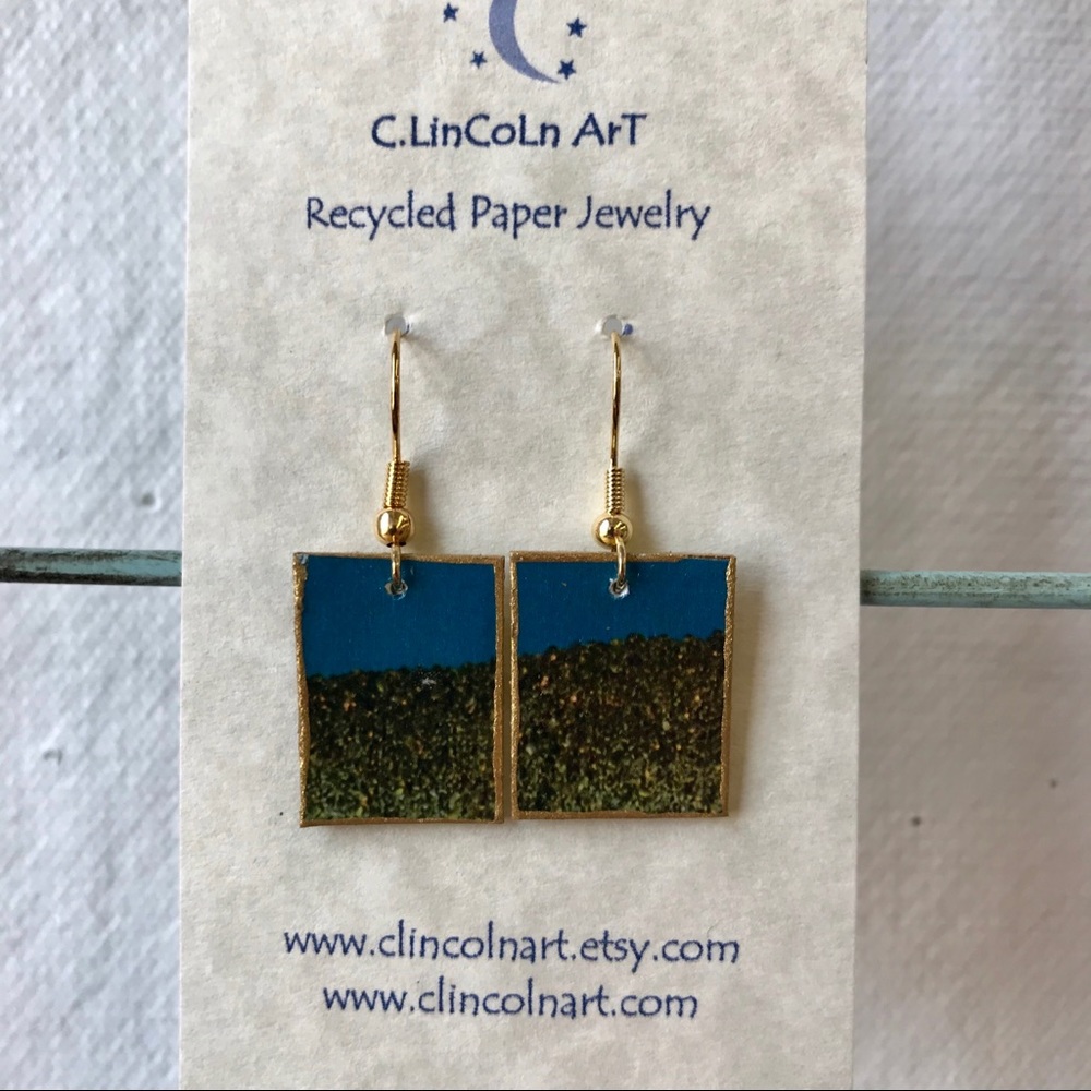 Recycled Paper Earrings ♻️